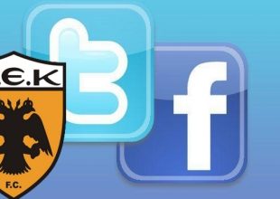 Ποδοσφαιριστές ΑΕΚ και Social Media