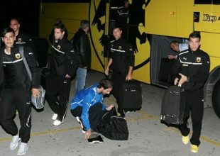 Έφτασε στην Θεσσαλονίκη η ΑΕΚ