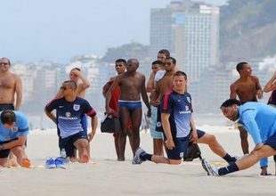 Προπόνηση στην Κόπα Καμπάνα για την εθνική Αγγλίας