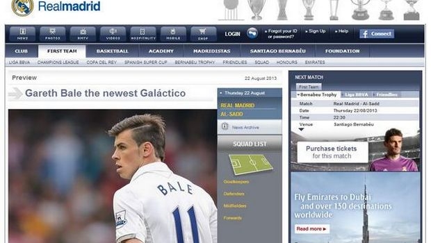 Ανακοίνωσε Μπέιλ από γκάφα η Ρεάλ Μαδρίτης Ανακοίνωσε Μπέιλ από γκάφα η Ρεάλ Μαδρίτης