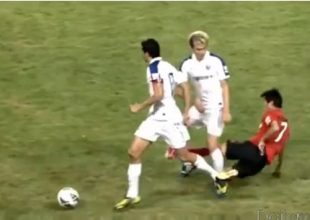 Τάκλιν νίντζα και κόκκινη κάρτα (vid)