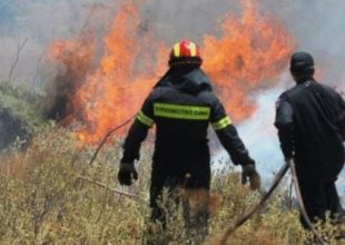 Πυρκαγιά από κεραυνό στον Όλυμπο