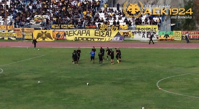 Η προθέρμανση της ΑΕΚ (vid)