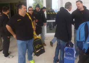 Η υποδοχή της ΑΕΚ στην Αλεξανδρούπολη