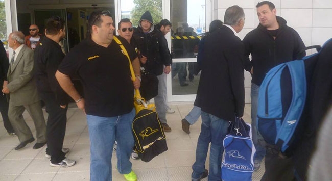 Η υποδοχή της ΑΕΚ στην Αλεξανδρούπολη
