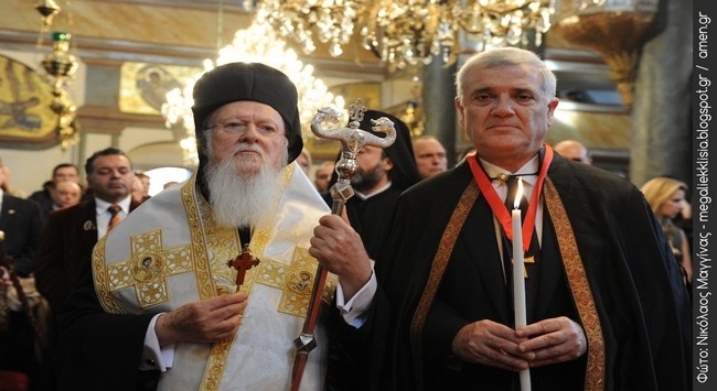 Ο Μελισσανίδης στο Πατριαρχείο (photos)