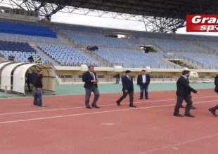 Η άφιξη της ΑΕΚ στο Παγκρήτιο (pics)