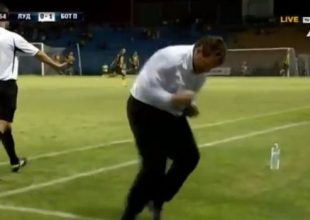 Πανηγύρισε σαν άλλος Ερέρα ο τεχνικός της Πλόβντιβ (VIDEO)