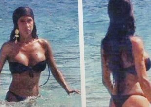 Πάολα: Πήγε για βουτιά με σέξυ μαγιό και με σκουλαρίκι από την πίστα