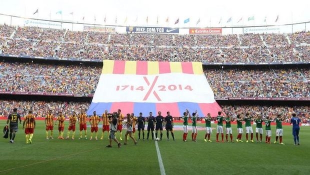 Με φανέλα της Καταλονίας η Μπαρτσελόνα