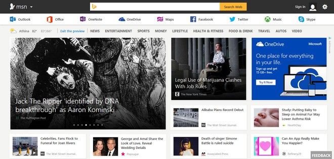 Αυτό είναι το νέο MSN. Όλες οι λειτουργίες και το ανανεωμένο περιεχόμενο