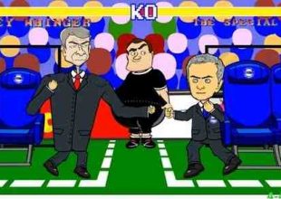 Ο καυγάς Βενγκέρ-Μουρίνιο σε καρτούν (VIDEO)