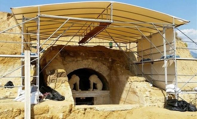 Εντυπωσιακή τρισδιάστατη αναπαράσταση των Σφιγγών της Αμφίπολης.