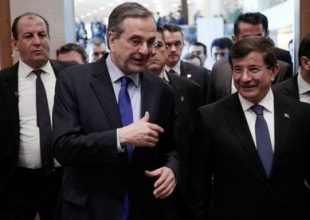 Νταβούτογλου και Σαμαράς, συμφώνησαν ότι διαφωνούν στα σημαντικά θέματα