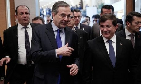Νταβούτογλου και Σαμαράς, συμφώνησαν ότι διαφωνούν στα σημαντικά θέματα