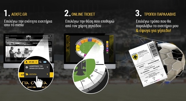 Σε ισχύ το online εισιτήριο για το ΑΕΚ – Επισκοπή