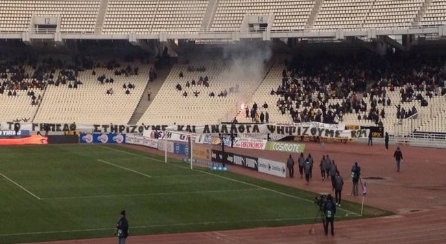 «Το γήπεδο στηρίζουμε και ανάλογα ψηφίζουμε» (pics + vid)