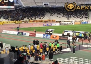Η είσοδος της ΑΕΚ και η απαίτηση του κόσμου (vid)