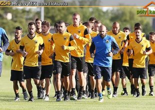 Υπό καταρρακτώδη βροχή η απογευματινή προπόνηση στο Ρεμές