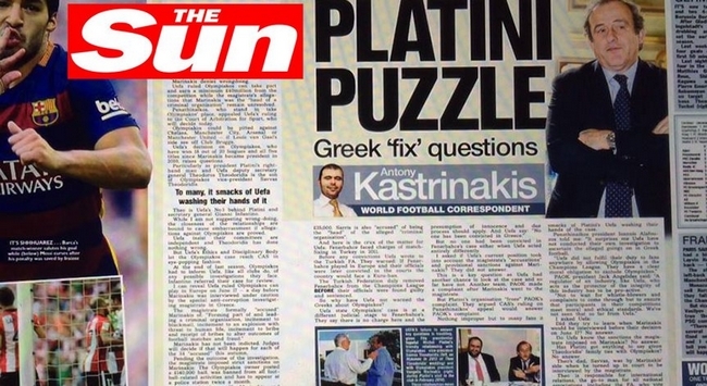 Eρωτήματα σε UEFA για Πλατινί, Μαρινάκη και Ολυμπιακό