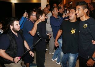 Η υποδοχή του κόσμου στους Κιτρινόμαυρους (pics)