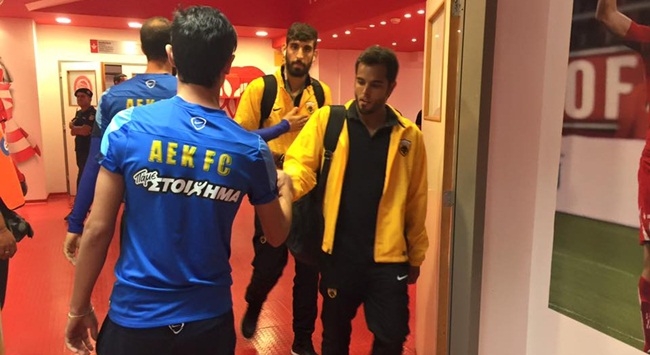 ΦΩΤΟ από την άφιξη της ΑΕΚ