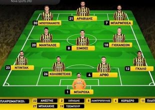 Η 11άδα της ΑΕΚ