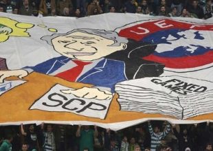 Ευρηματικό πανό της Σπόρτινγκ κατά της UEFA!