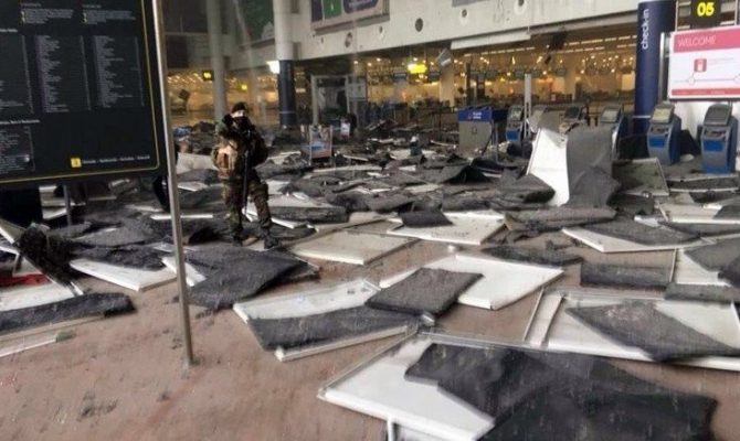 Το αεροδρόμιο μετά την έκρηξη (video)