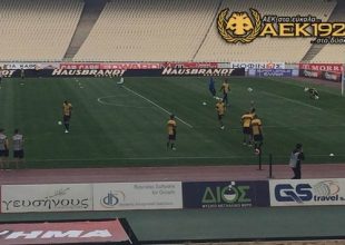 Η προθέρμανση της ΑΕΚ (vid)