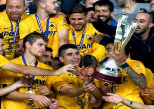 Η απονομή και τα πανηγύρια από… μέσα (video)