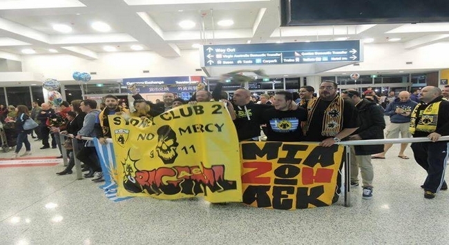 ΑΕΚτζίδικη υποδοχή στο Σίνδεϊ