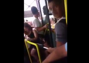 Απίστευτες σκηνές σε λεωφορείο (vid)