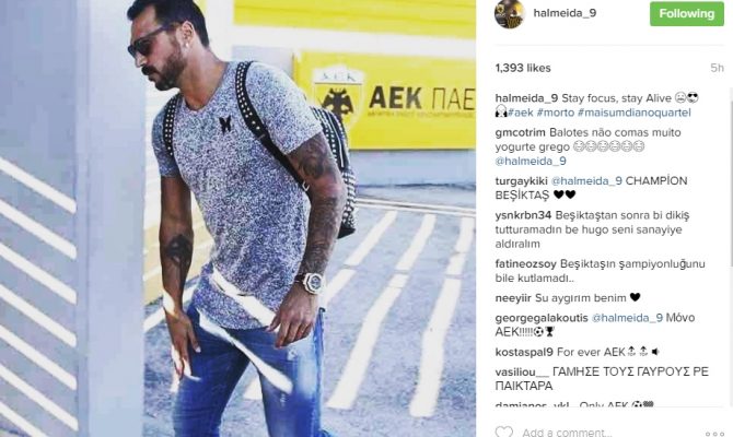 Το μήνυμα του Αλμέιδα στο Instagram (ΦΩΤΟ)