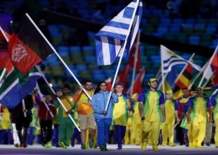 Ελαμψε η Στεφανίδη με την ελληνική σημαία