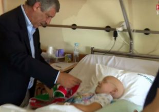 Ο Σάντος σκόρπισε γέλιο σε παιδιά με καρκίνο