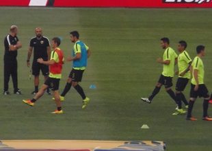 Η προθέρμανση της ΑΕΚ!