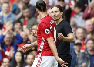 Εισβολέας σωσίας του Ιμπραχίμοβιτς μαζί με τον Ζλάταν