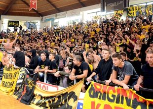 Η τρέλα του λαού της ΑΕΚ στην Πάτρα (VIDEO)