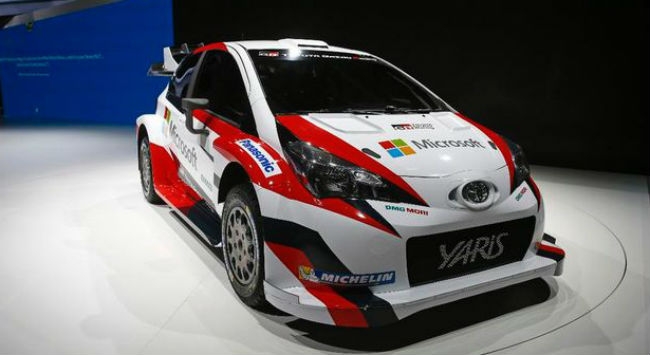 To Toyota Yaris WRC με λογότυπα της Microsoft!