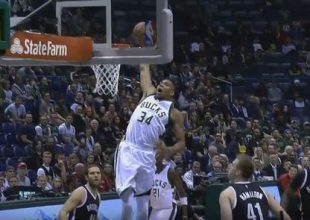 Tα όργια του Αντετοκούνμπο με τους «Καβς»! (vid)