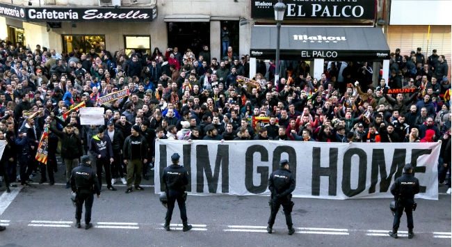 1.500 οπαδοί της Βαλένθια κατά του ιδιοκτήτη