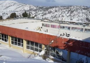 Το κλειστό της Κύμης έγινε… ανοιχτό λόγω χιονιού!