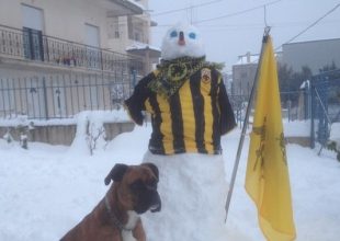 Και οι χιονάνθρωποι είναι ΑΕΚ (ΦΩΤΟ)
