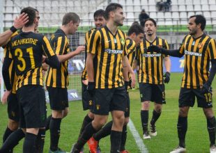Η νίκη της ΑΕΚ στην Λιβαδειά (vid)