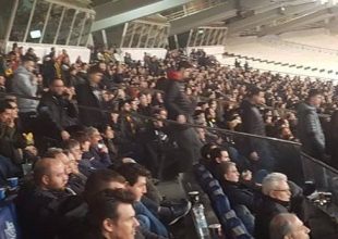 Βασίλισσα και Αγγελόπουλος στο ΟΑΚΑ (PICS)