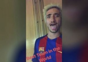 O υιός του Μουρίνιο πανηγύρισε την πρόκριση της Μπαρτσελόνα!