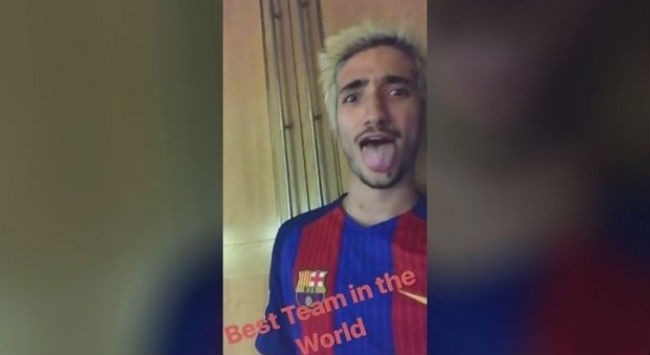 O υιός του Μουρίνιο πανηγύρισε την πρόκριση της Μπαρτσελόνα!