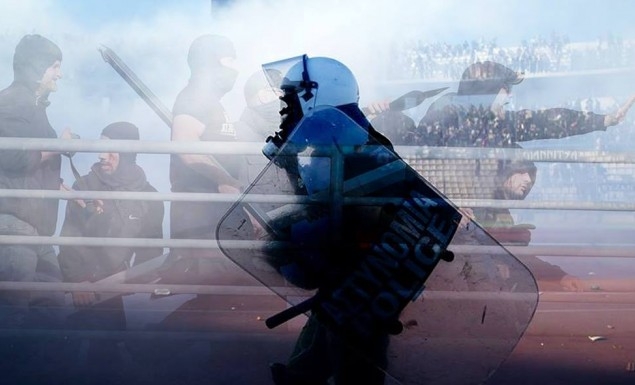 ΕΛ.ΑΣ: «Και ξένοι χούλιγκαν στα επεισόδια του Πανθεσσαλικού»
