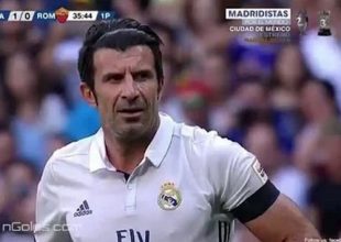 H μαγική εκτέλεση φάουλ του Φίγκο κόντρα στη Ρόμα